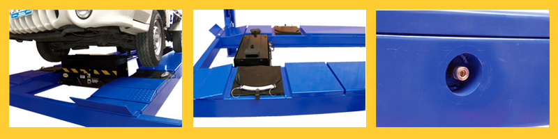 rampa de cuatro postes